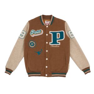 Panini college - style Jacket with patches and logo