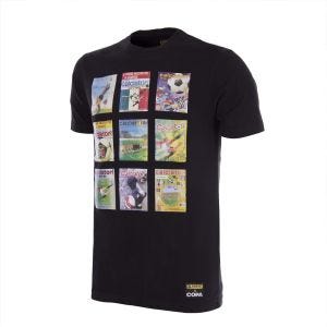 Panini T-shirt with Italian Calciatori Panini album covers print - size S, colour black